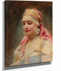Portrait Of A Boyarina by Konstantin Egorovich Makovsky