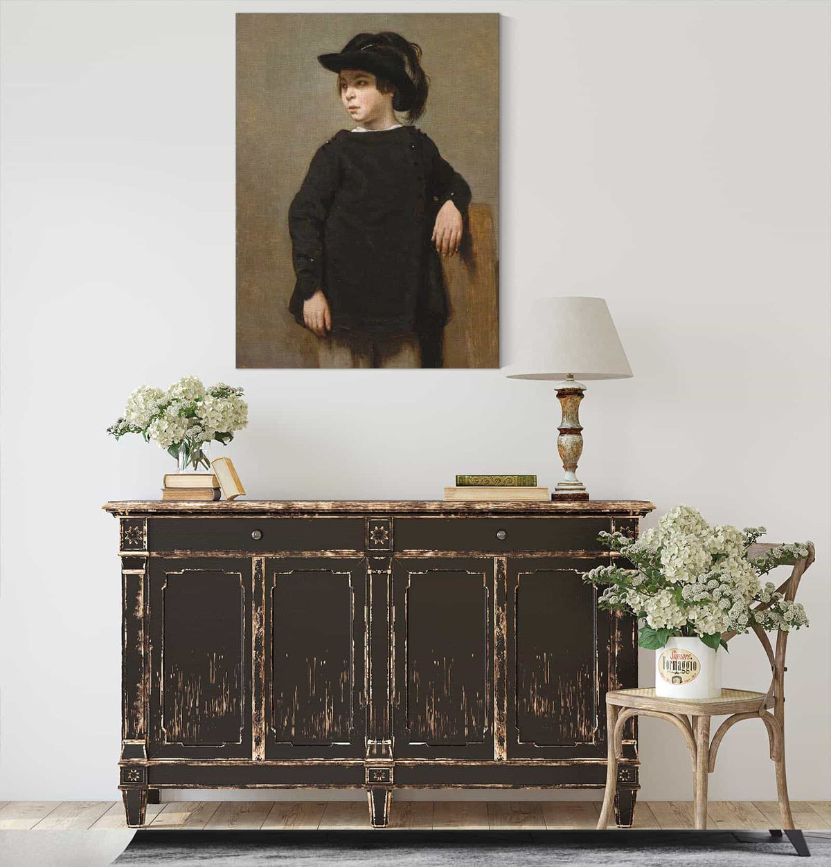 Portrait Of A Child by Jean Baptiste Camille Corot