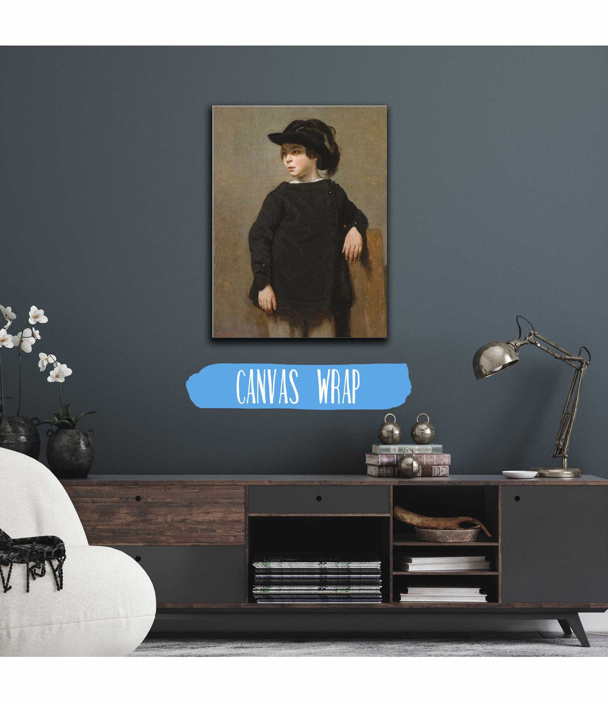 Portrait Of A Child by Jean Baptiste Camille Corot