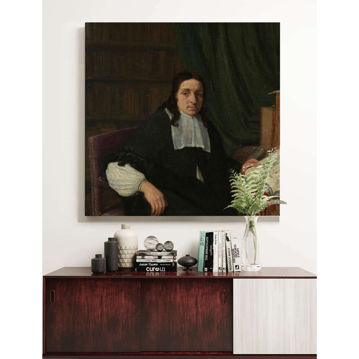 Portrait Of A Collector Possibly Constantijn Sennepart  by Adriaen Van Ostade