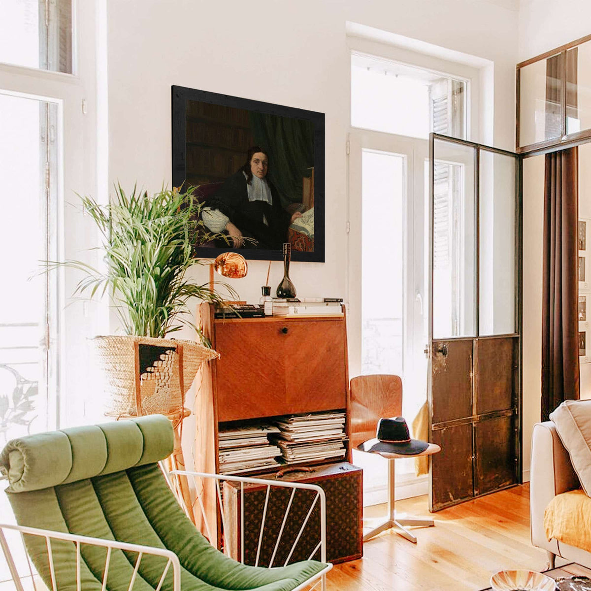 Portrait Of A Collector Possibly Constantijn Sennepart  by Adriaen Van Ostade