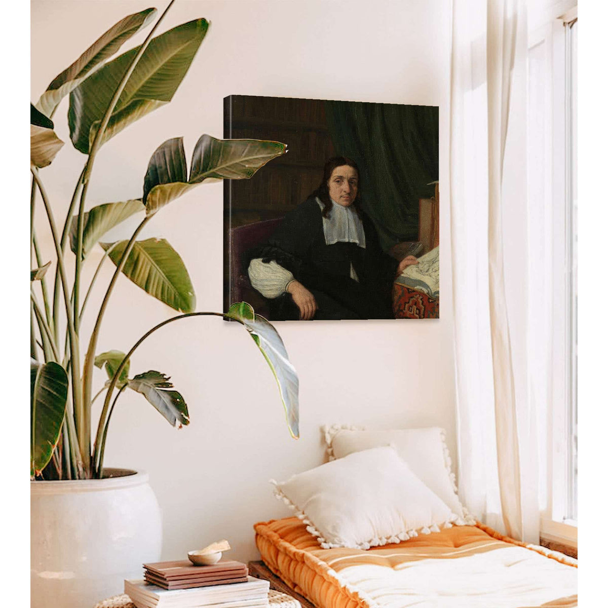 Portrait Of A Collector Possibly Constantijn Sennepart  by Adriaen Van Ostade