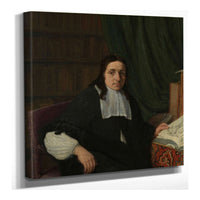 Portrait Of A Collector Possibly Constantijn Sennepart  by Adriaen Van Ostade