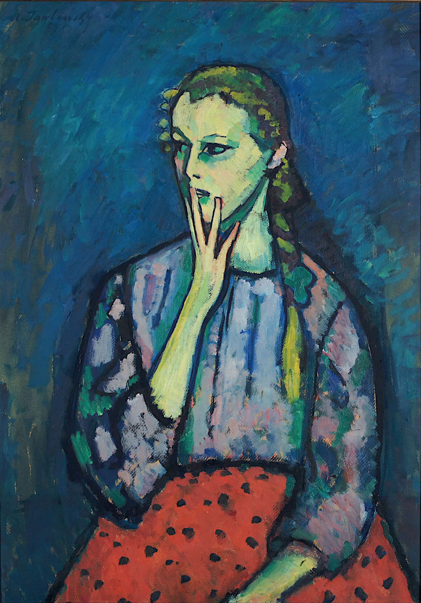 Portrait Of A Girl by Alexej Von Jawlensky