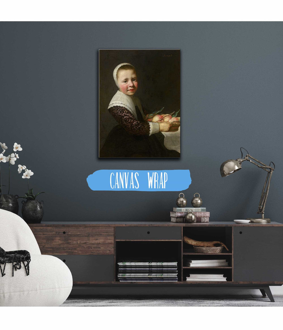 Portrait Of A Girl With Peaches by Aelbert Cuyp