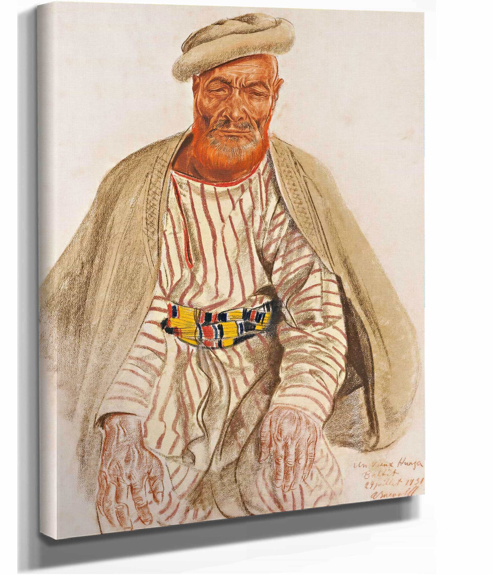 Portrait Of A Hunza Tribesman by Alexander Evgenievich Yakovlev