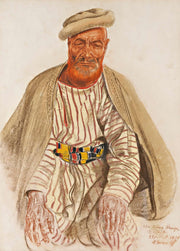 Portrait Of A Hunza Tribesman by Alexander Evgenievich Yakovlev