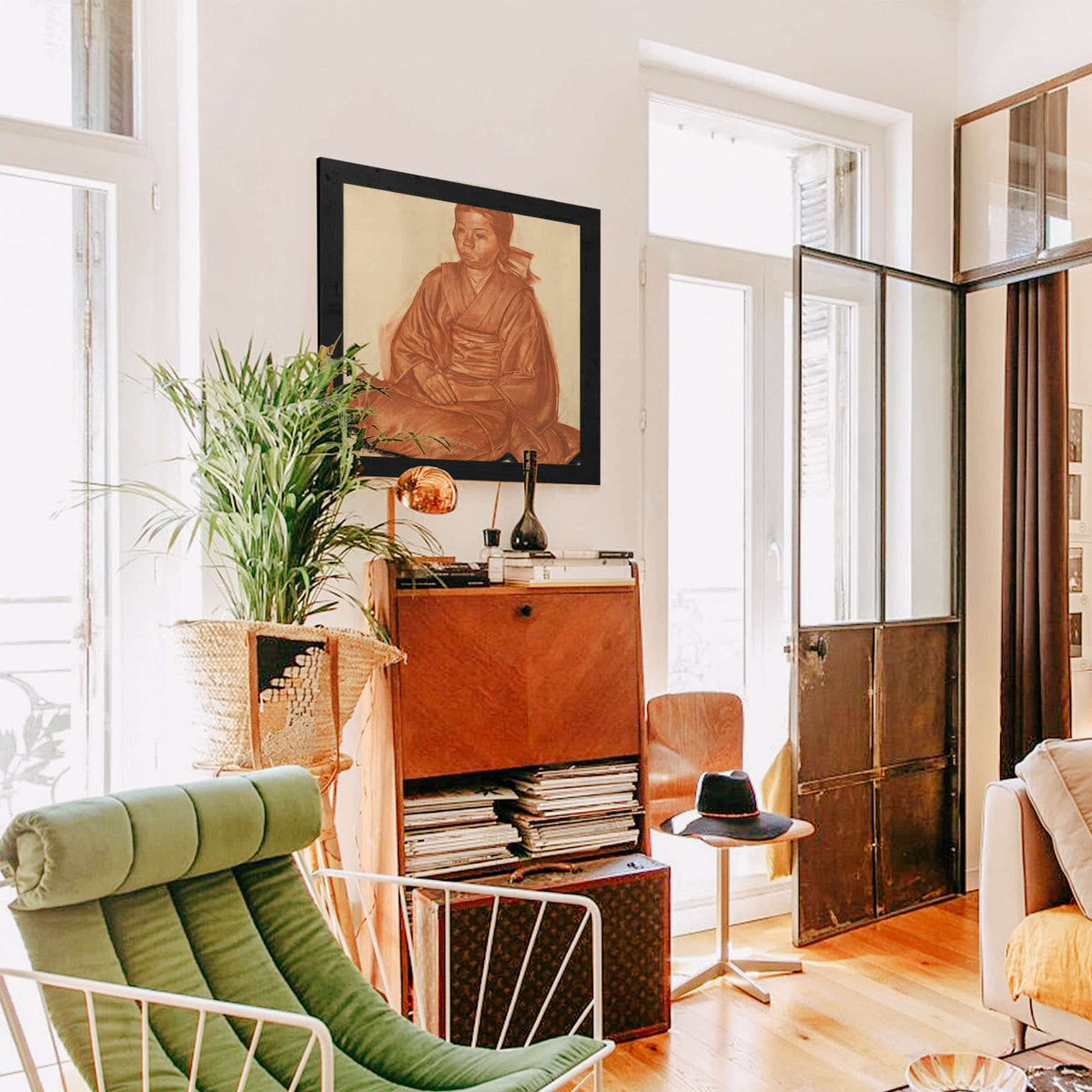 Portrait Of A Japanese Girl by Alexander Evgenievich Yakovlev