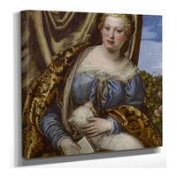 Portrait Of A Lady As Saint Agnes by Paolo Veronese