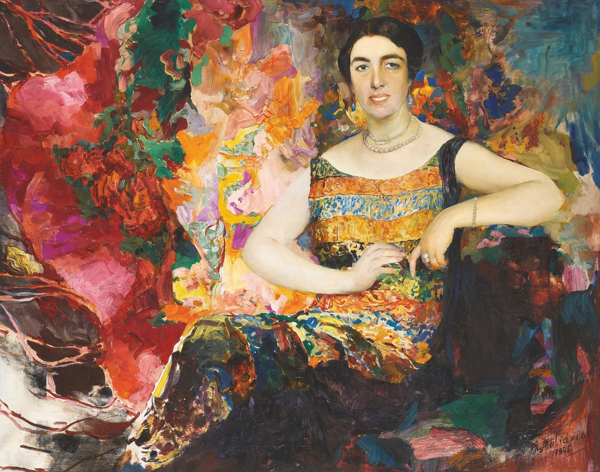 Portrait Of A Lady by Filipp Malyavin