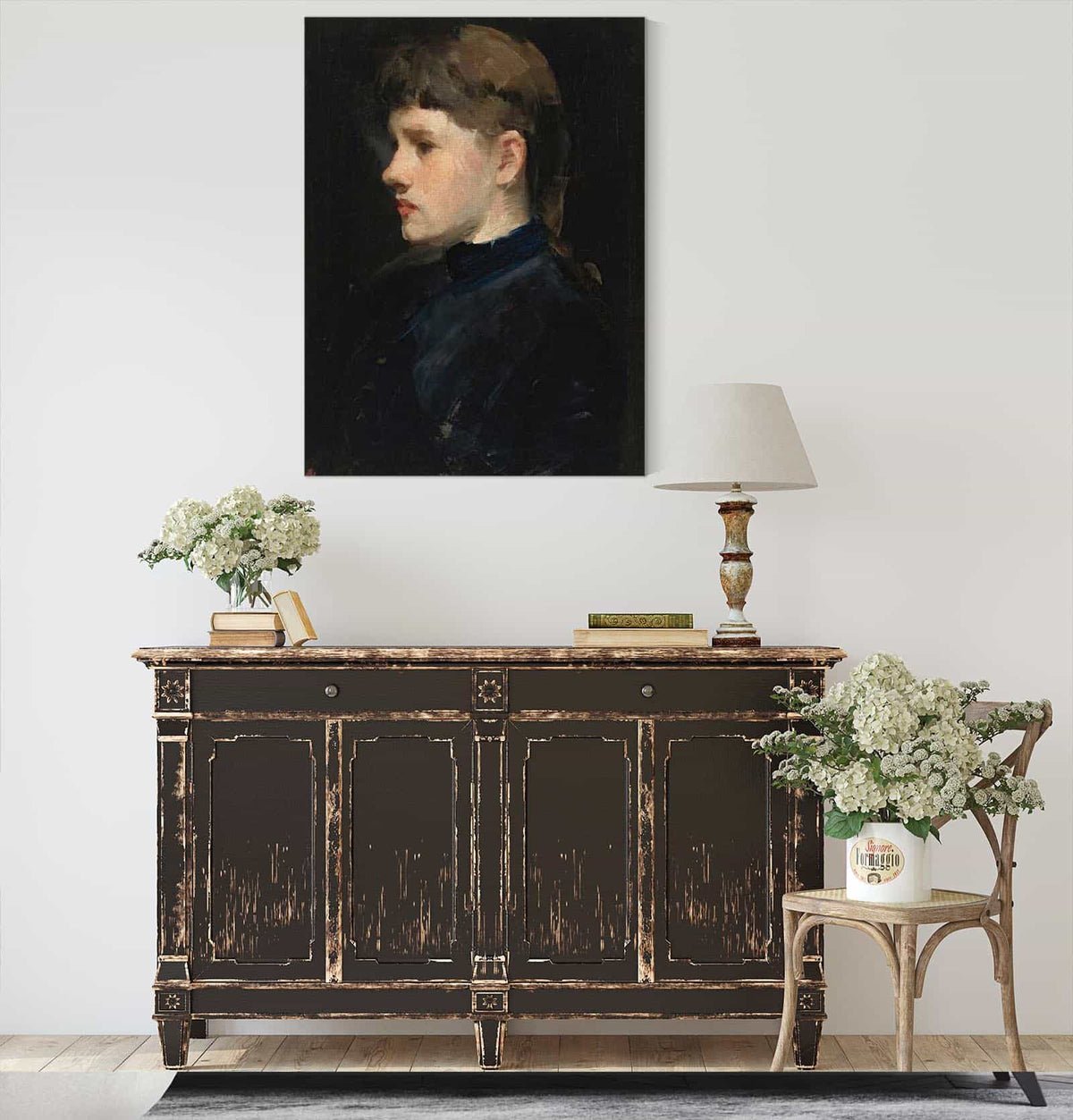 Portrait Of A Lady by Frank Duveneck