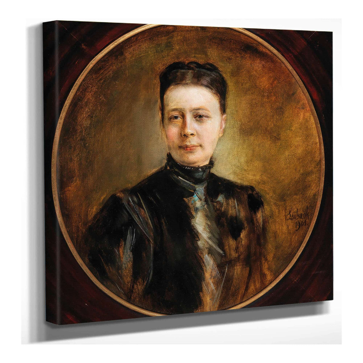 Portrait Of A Lady by Franz Von Lenbach