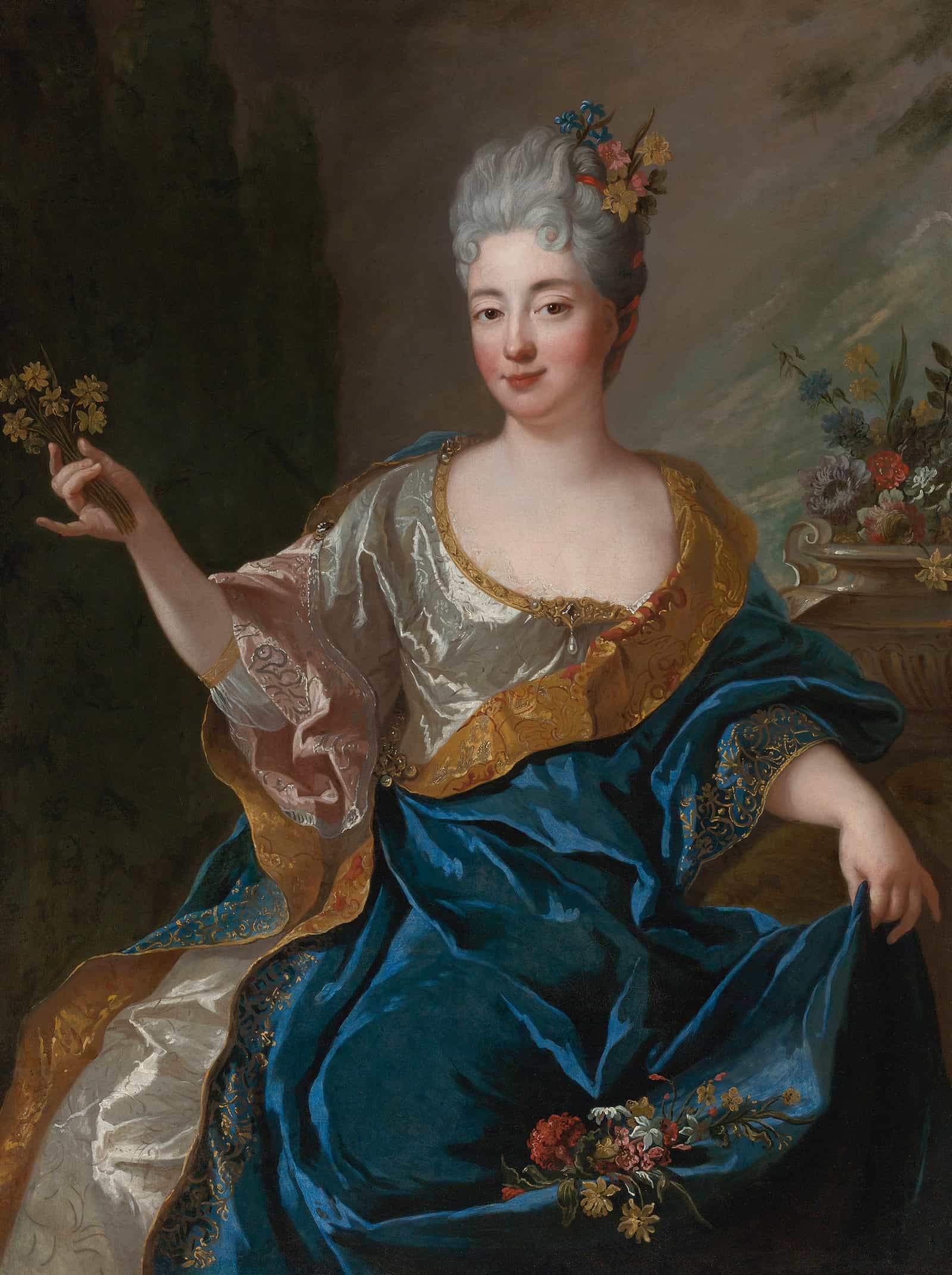 Portrait Of A Lady by Jean Francois De Troy