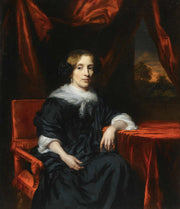 Portrait Of A Lady In Black Dress by Nicolaes Maes