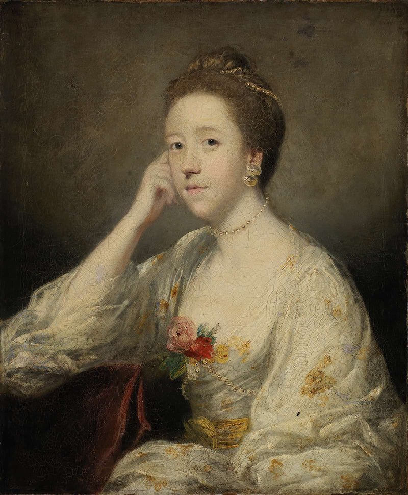 Portrait Of A Lady In White by Sir Joshua Reynolds