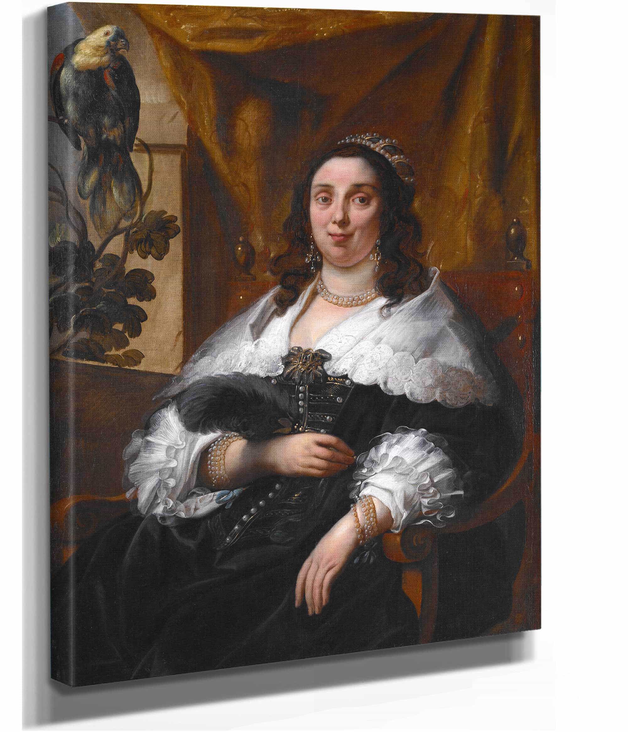 Portrait Of A Lady Late S by Jacob Jordaens