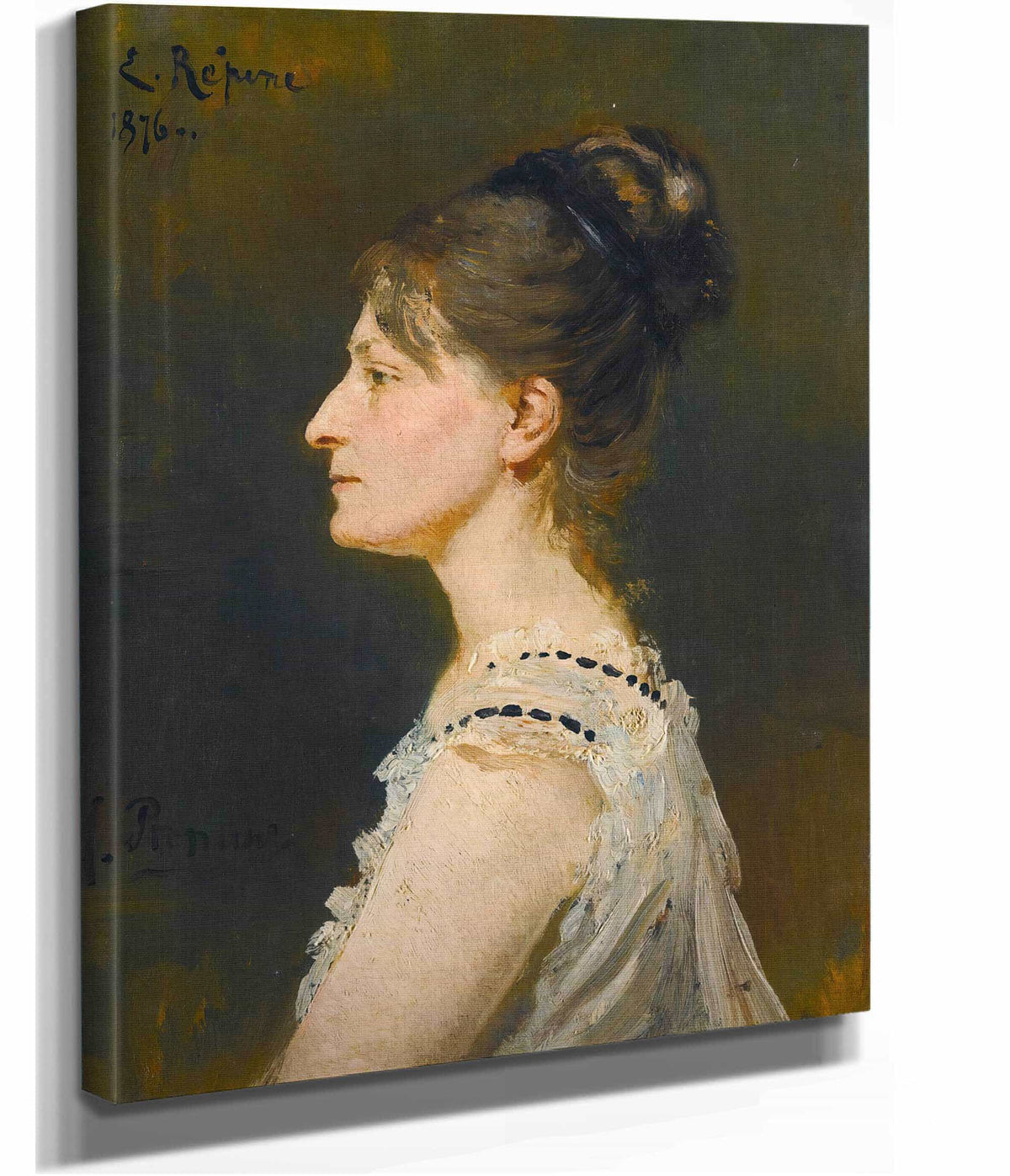 Portrait Of A Lady Said To Be Maria Grigorievna Ge  by Ilya Efimovich Repin