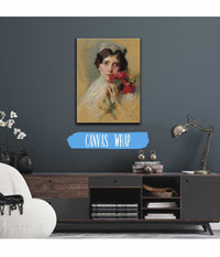 Portrait Of A Lady Wearing A Peaked Headdress by Philip Alexius De Laszlo