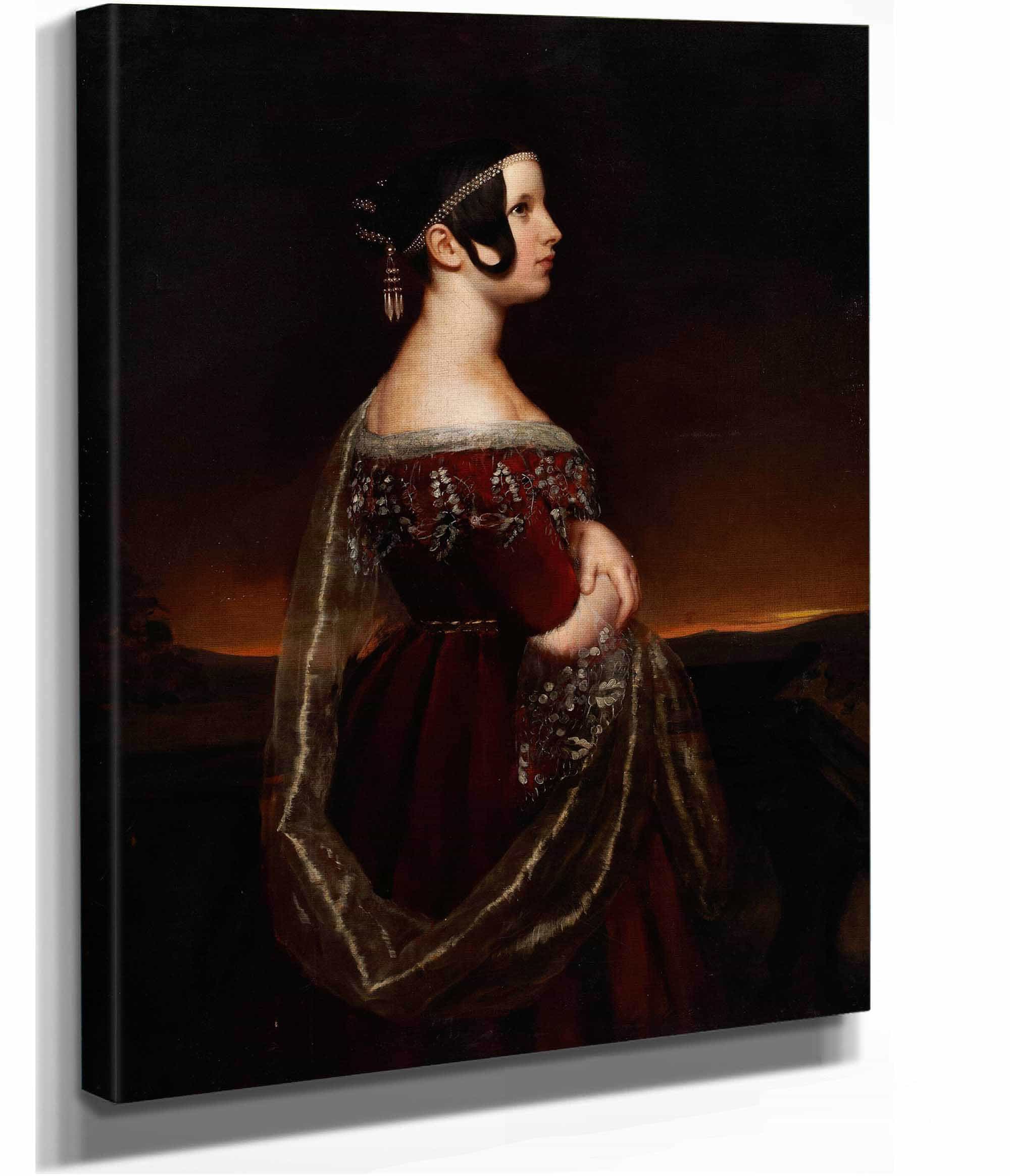 Portrait Of A Lady With Pearls by Ary Scheffer