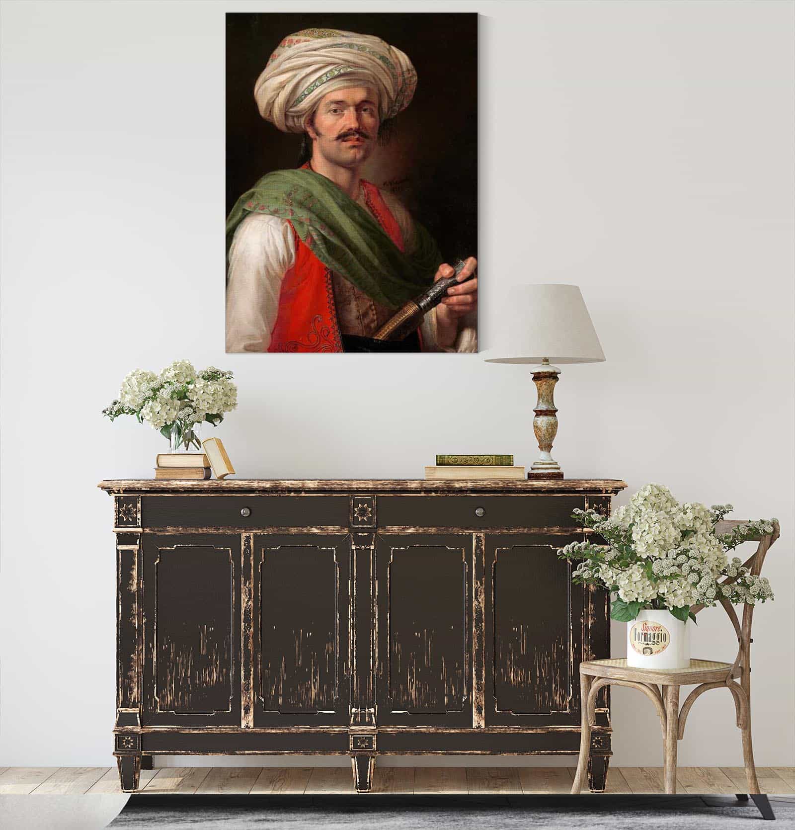 Portrait Of A Mameluke Said To Be Roustam Raza by Horace Vernet