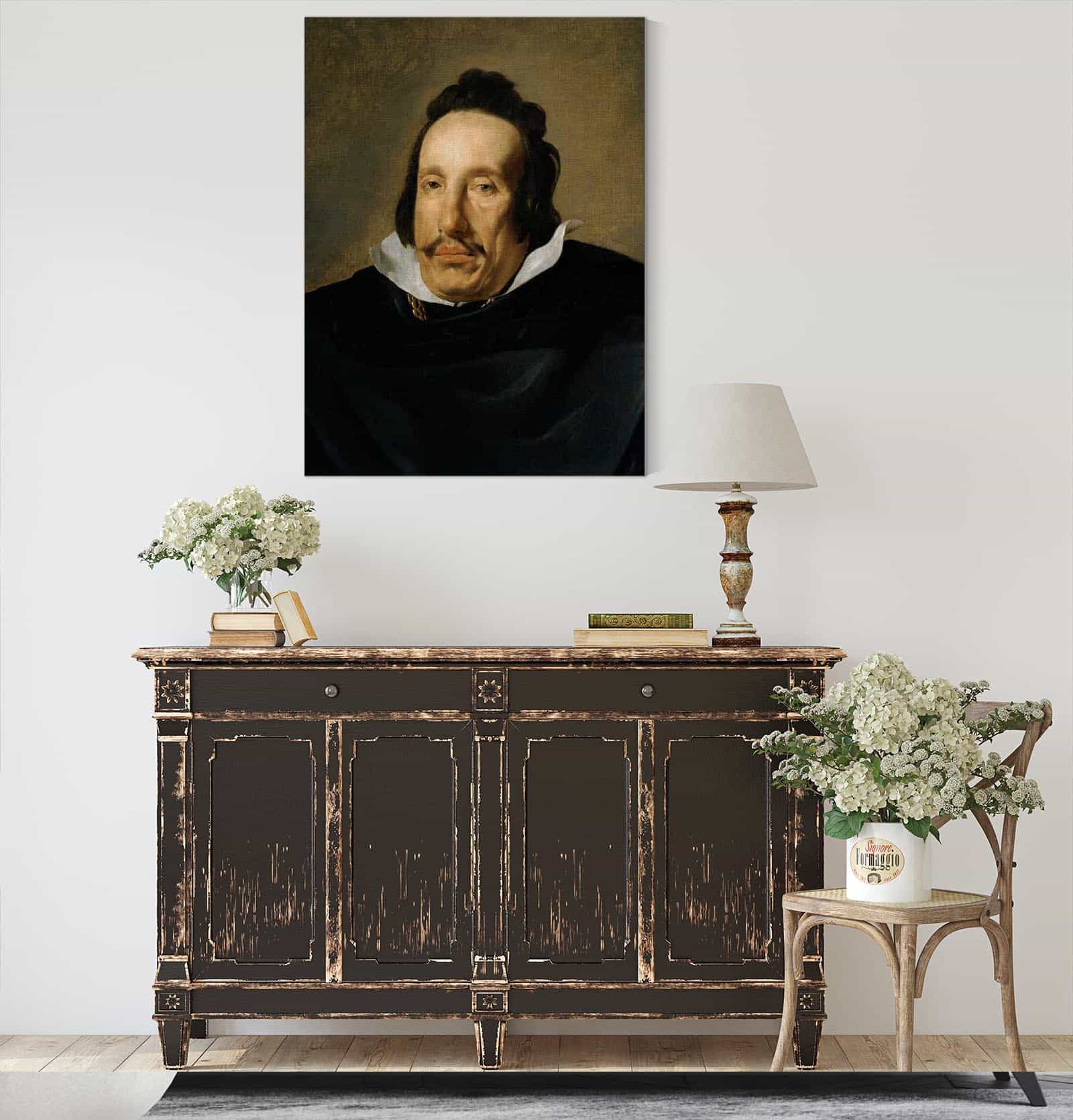 Portrait Of A Man Between And by Diego Velazquez