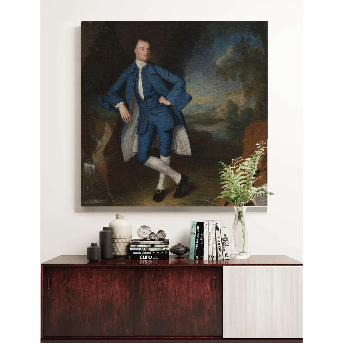 Portrait Of A Man Between And by George Romney