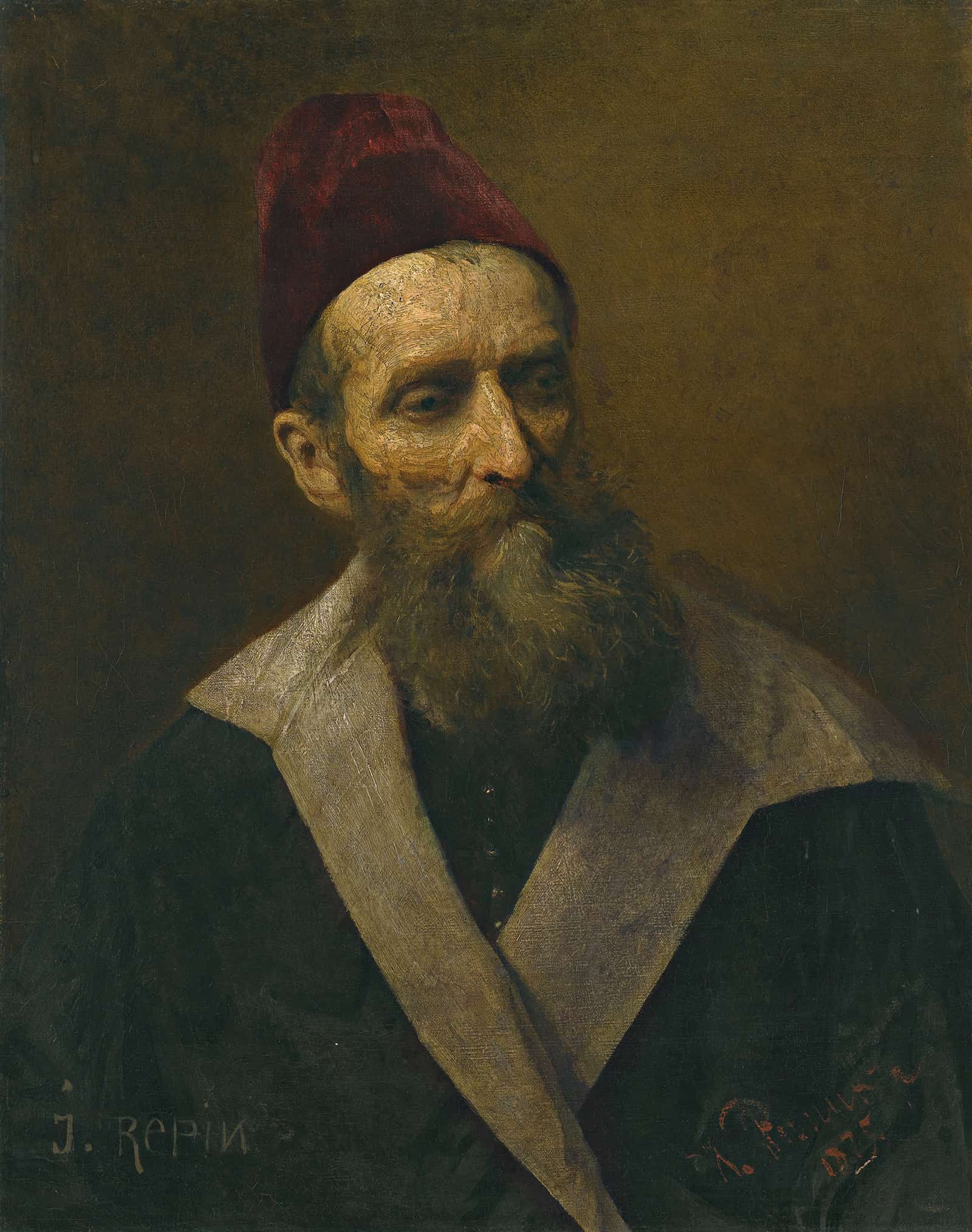 Portrait Of A Man by Ilya Efimovich Repin