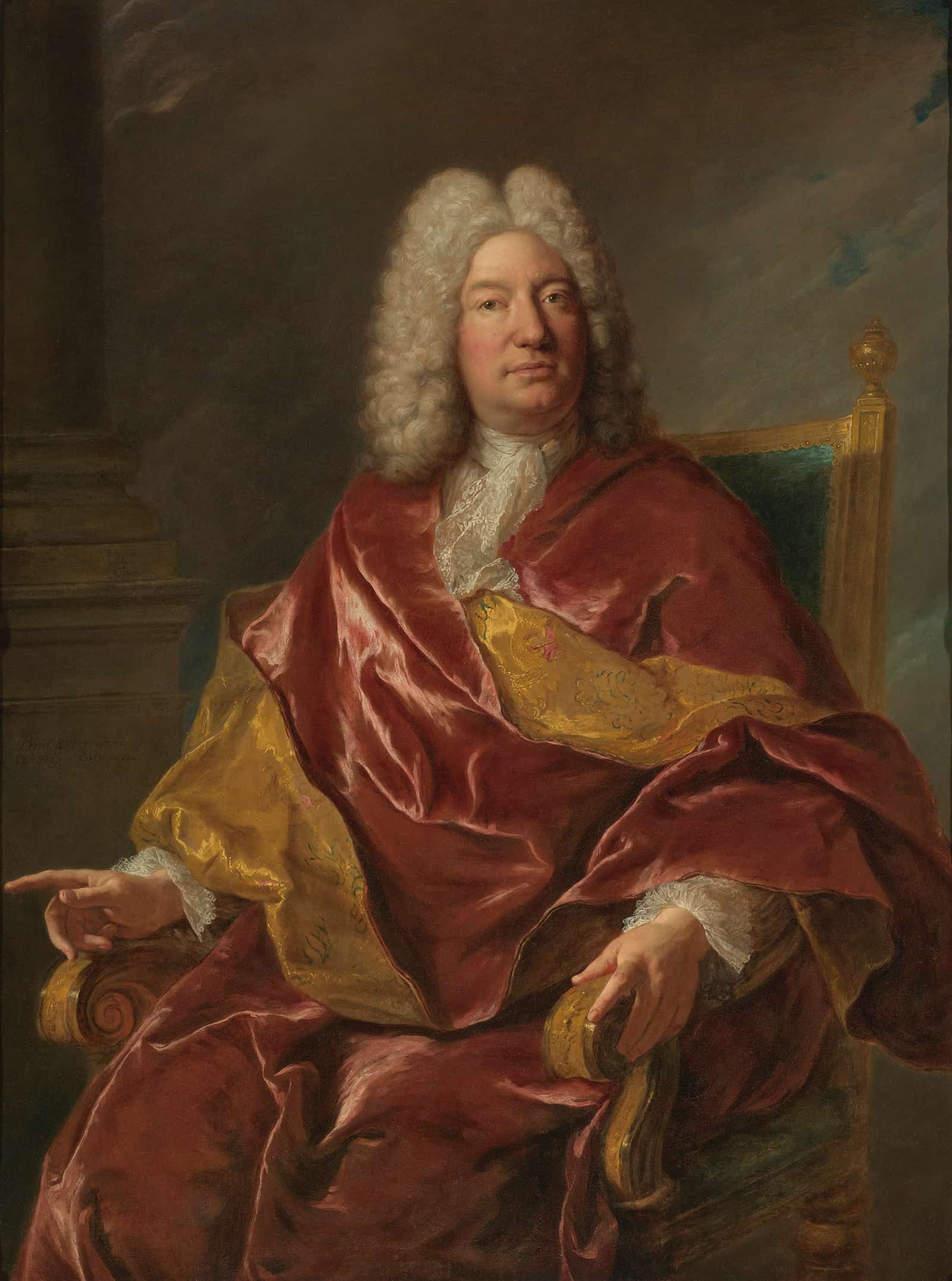 Portrait Of A Man by Jean Francois De Troy