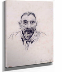 Portrait Of A Man by Santiago Rusinol