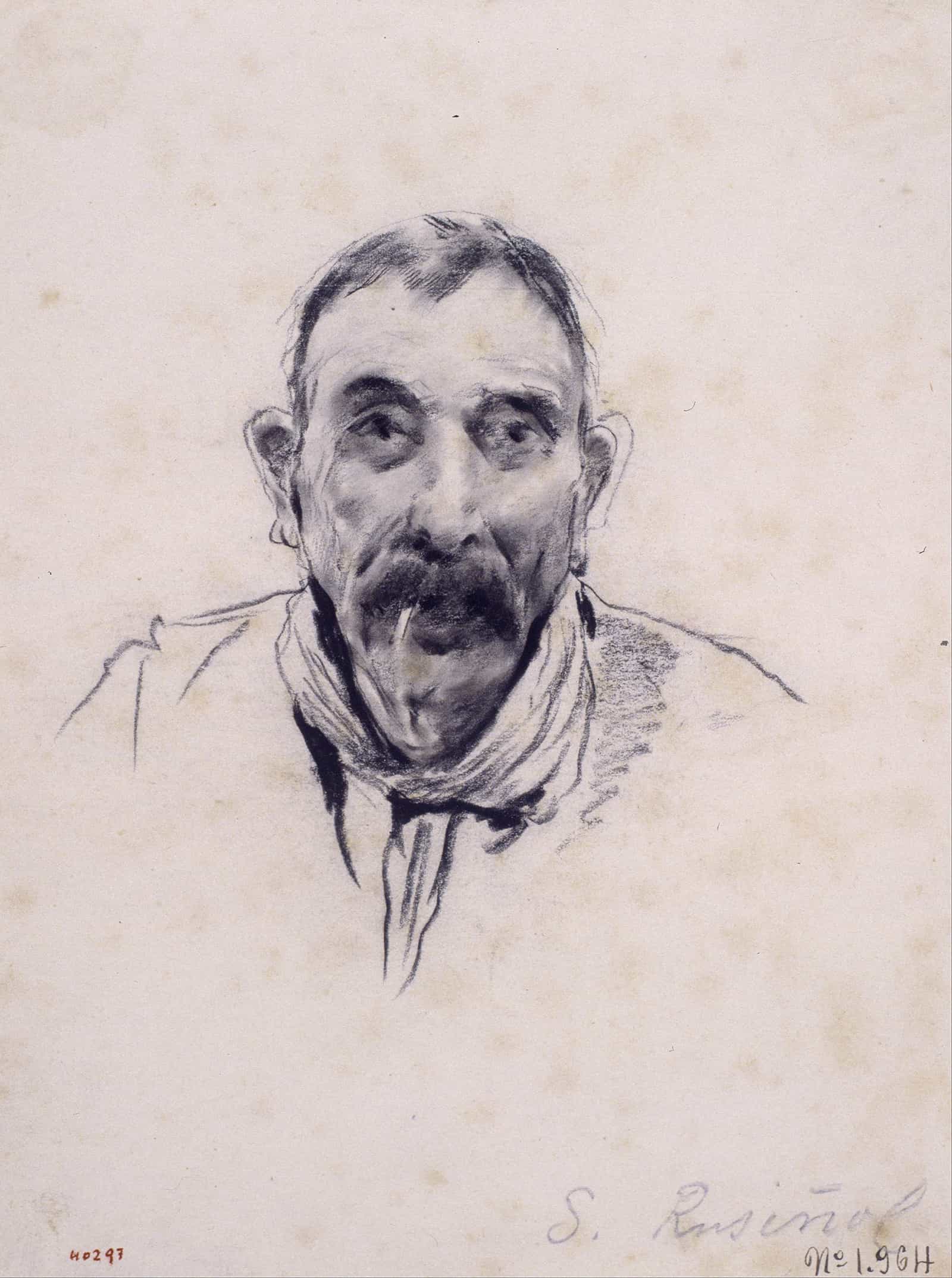 Portrait Of A Man by Santiago Rusinol