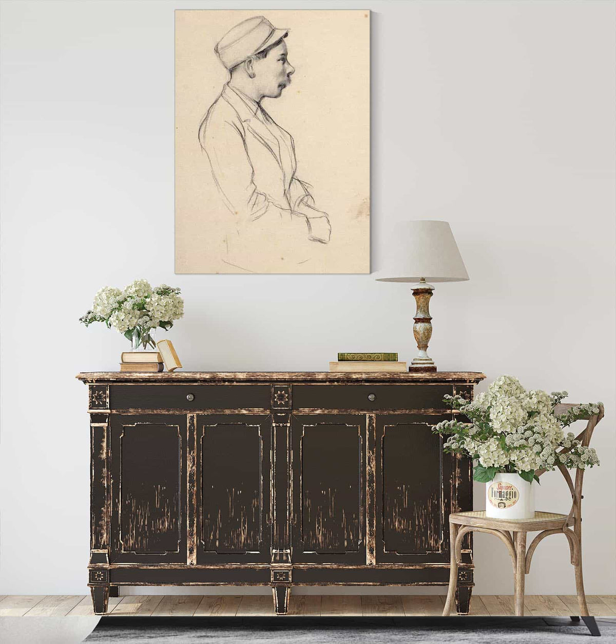 Portrait Of A Man by Santiago Rusinol