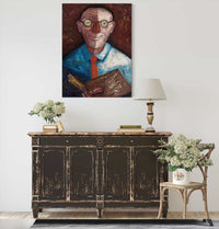 Portrait Of A Man With A Palette Jacques Gotkowski by Tadeusz Makowski