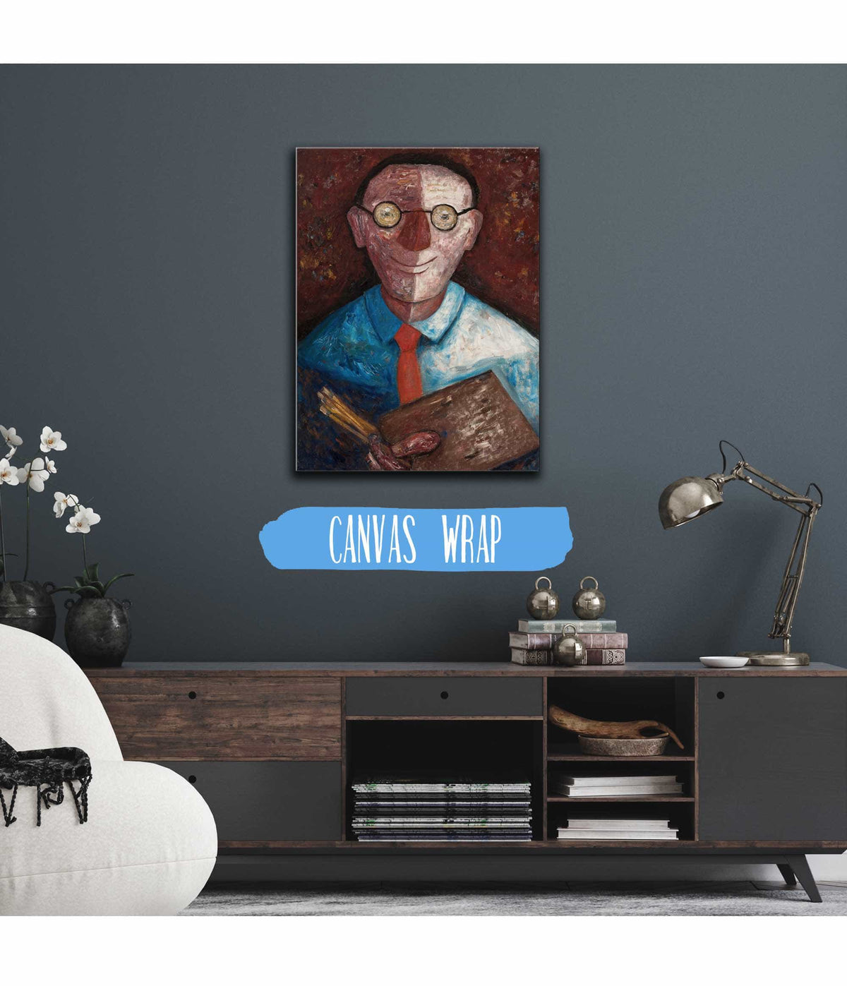 Portrait Of A Man With A Palette Jacques Gotkowski by Tadeusz Makowski