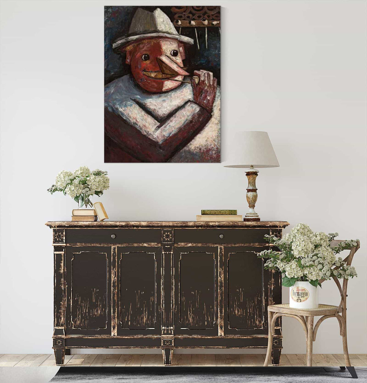 Portrait Of A Man With Pipes by Tadeusz Makowski