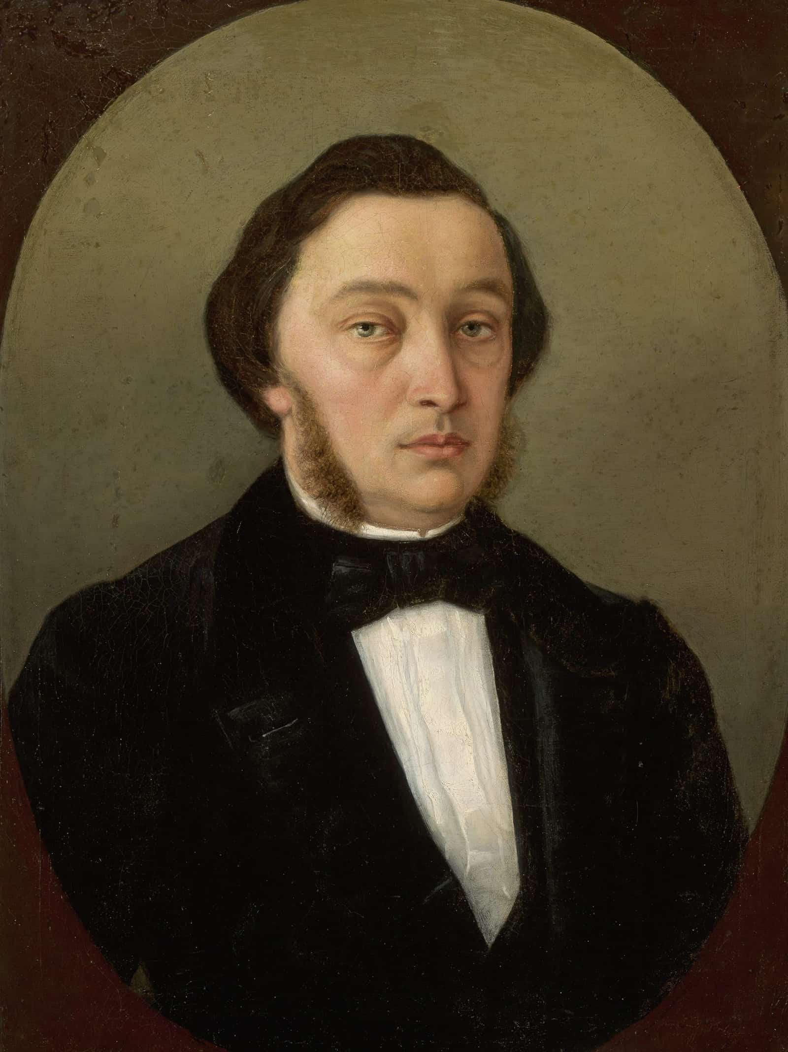Portrait Of A Man With Side Whiskers by Henryk Siemiradzki