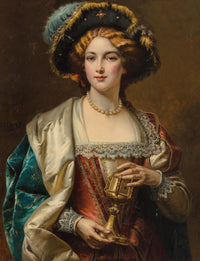 Portrait Of A Noblewoman by Cesare Auguste Detti