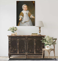 Portrait Of A One Year Old Girl Of The Van Der Burch Family by Aelbert Cuyp