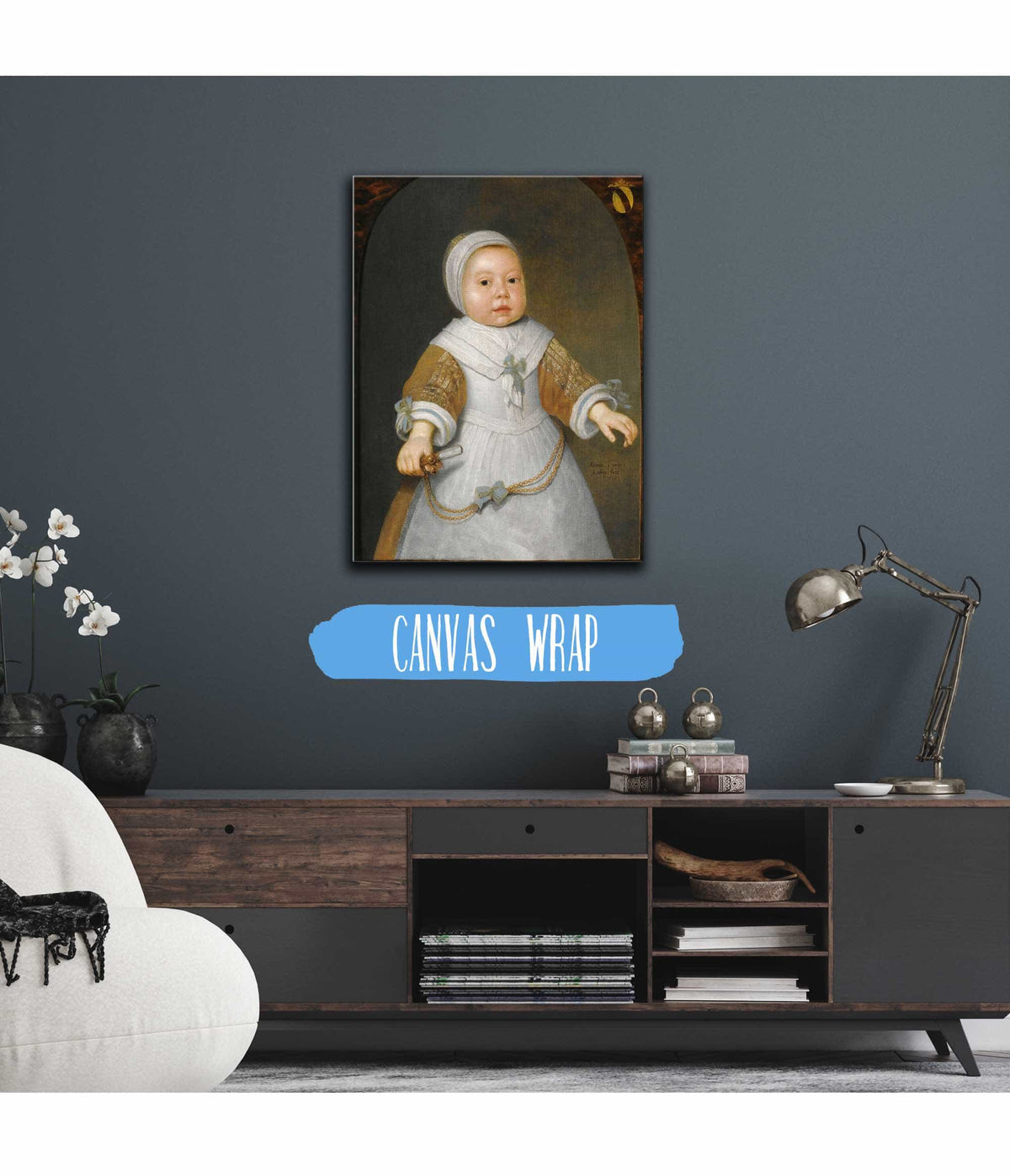 Portrait Of A One Year Old Girl Of The Van Der Burch Family by Aelbert Cuyp