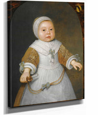 Portrait Of A One Year Old Girl Of The Van Der Burch Family by Aelbert Cuyp