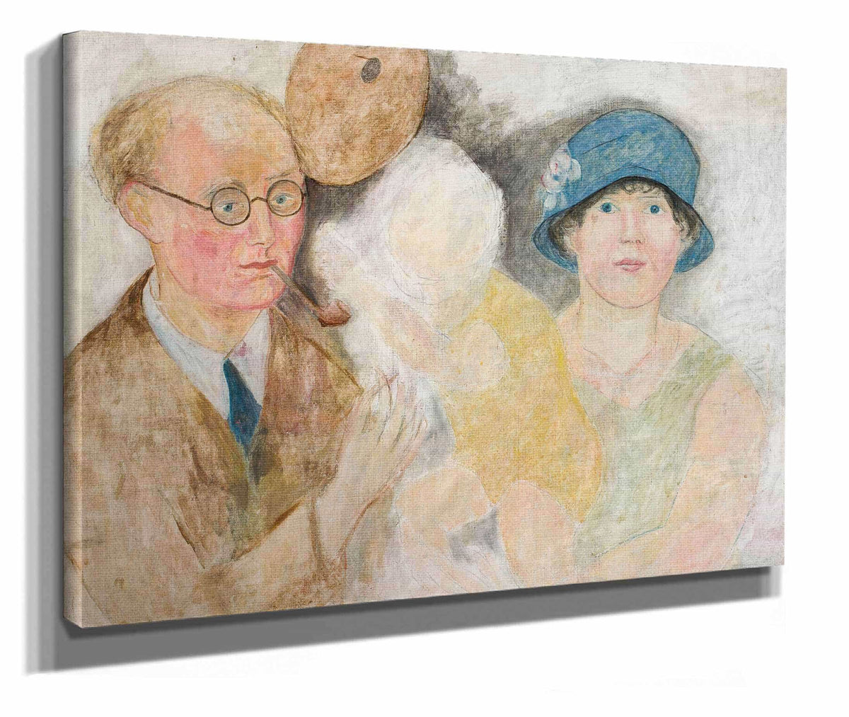 Portrait Of A Painter And His Family M Gromaire by Tadeusz Makowski