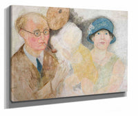 Portrait Of A Painter And His Family M Gromaire by Tadeusz Makowski