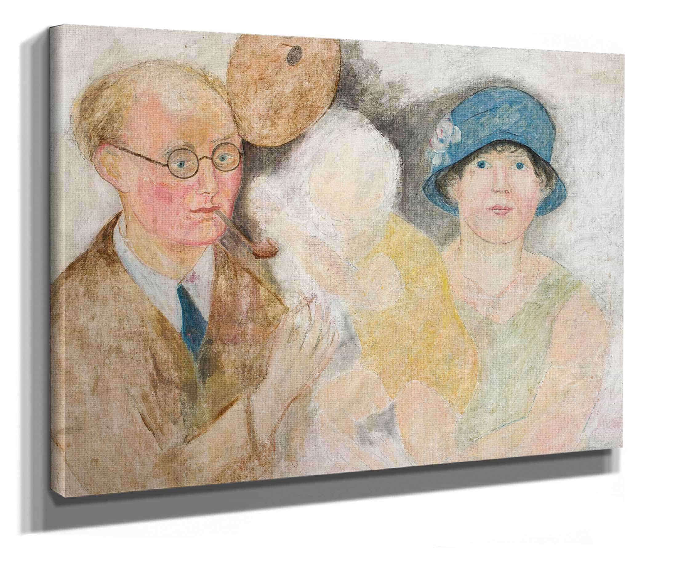 Portrait Of A Painter And His Family M Gromaire by Tadeusz Makowski