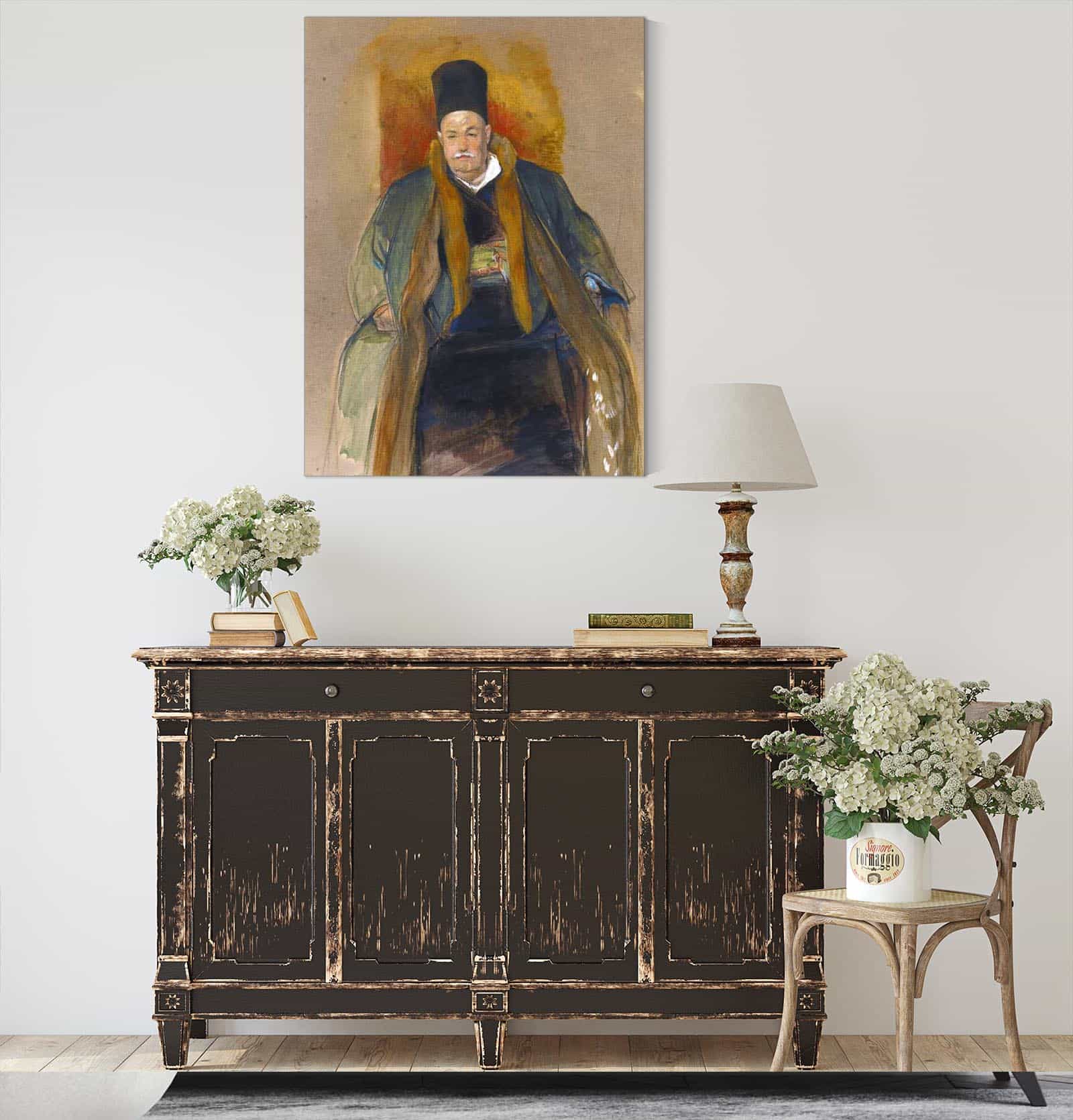Portrait Of A Prosperous Merchant Of Terapia by John Frederick Lewis