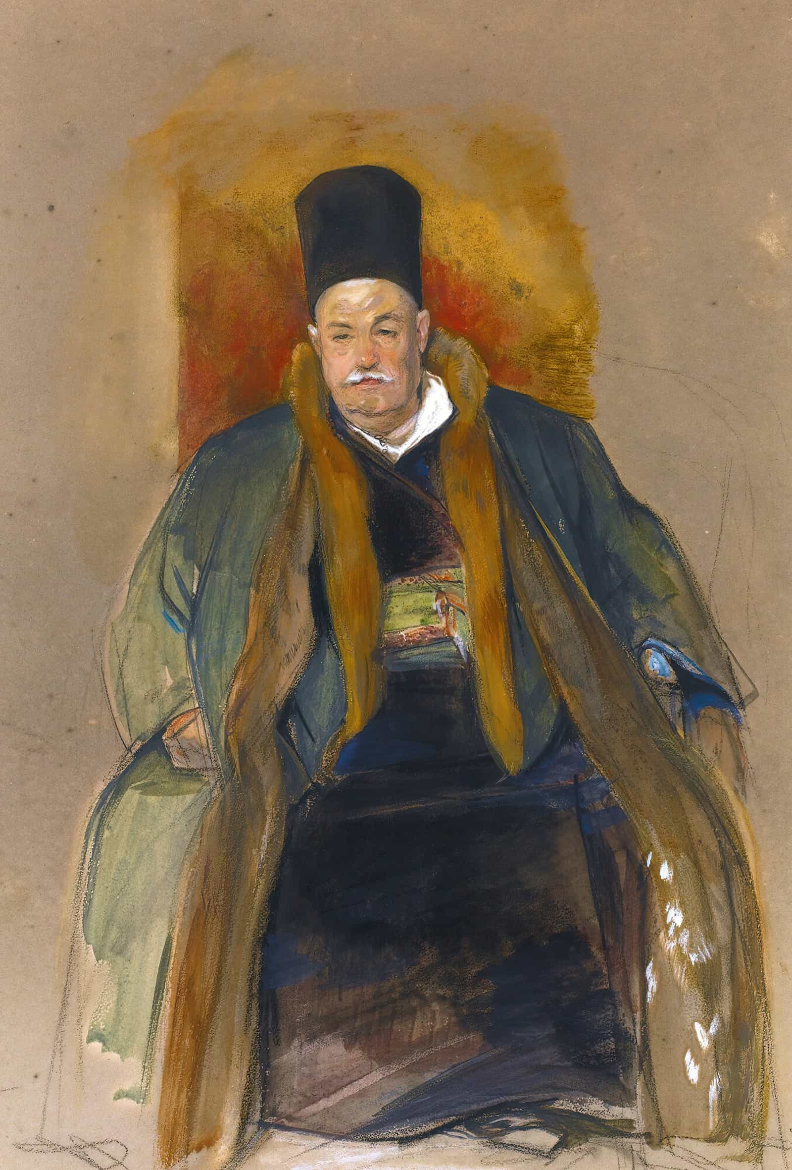 Portrait Of A Prosperous Merchant Of Terapia by John Frederick Lewis