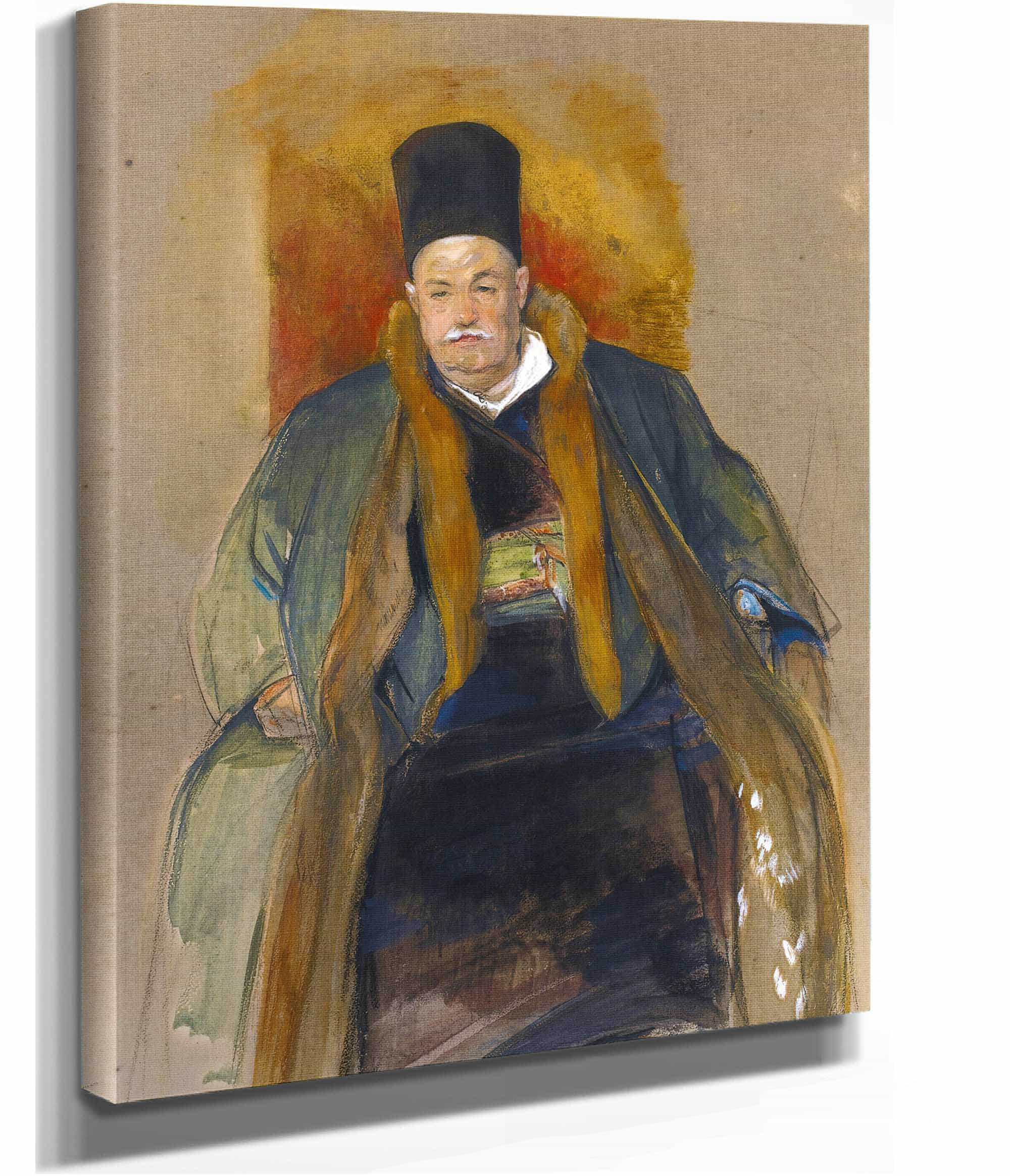 Portrait Of A Prosperous Merchant Of Terapia by John Frederick Lewis