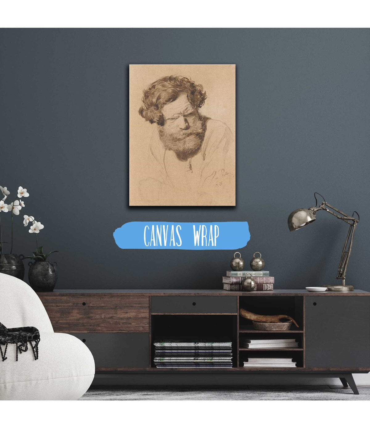 Portrait Of A Russian Peasant by Ilya Efimovich Repin