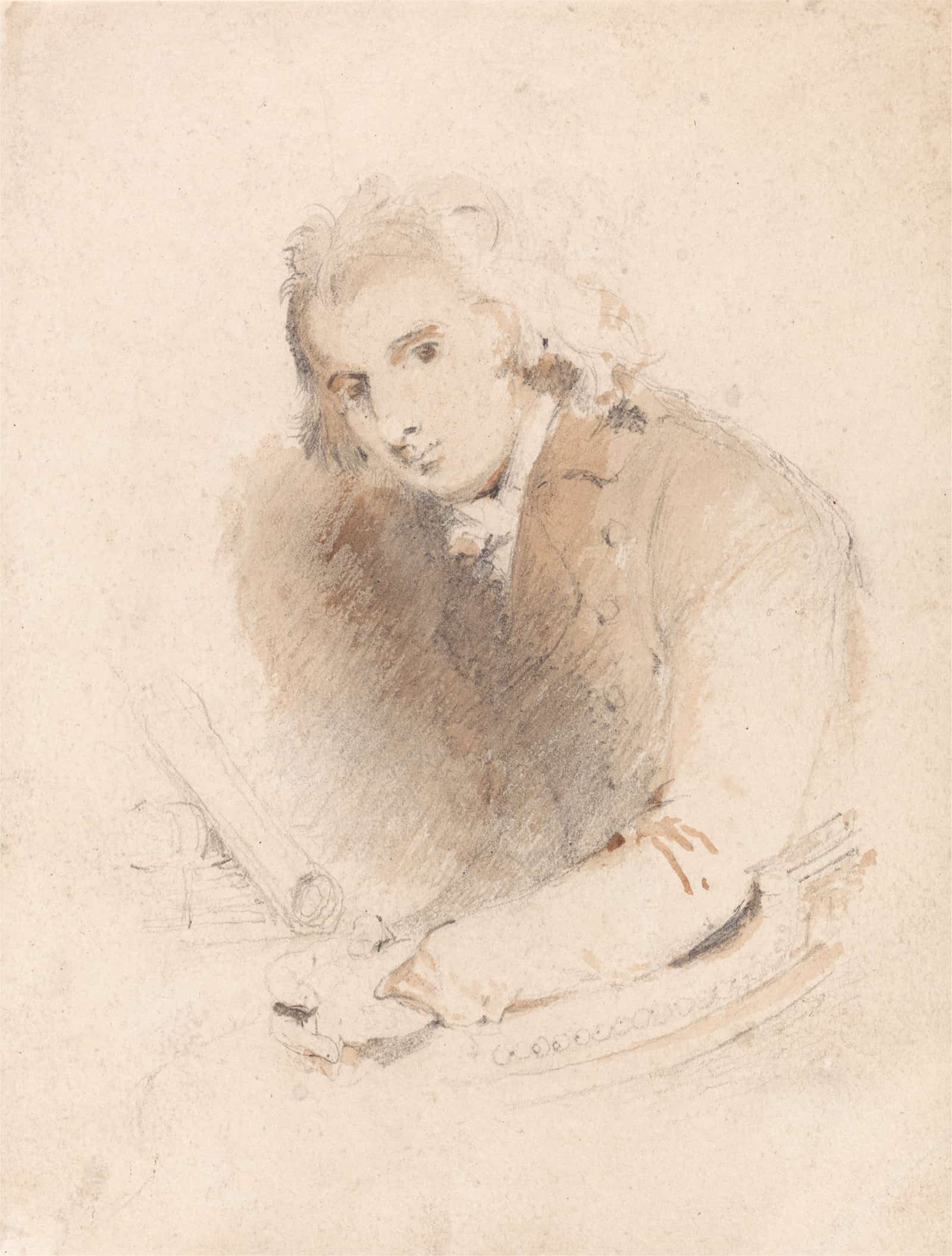 Portrait Of A Scholar by John Sell Cotman