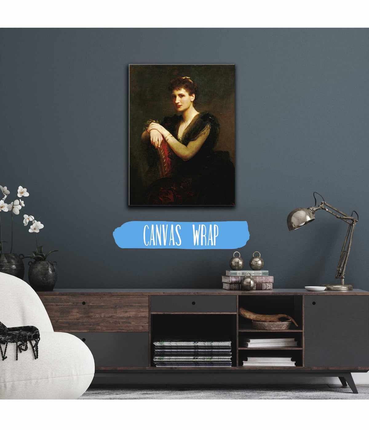 Portrait Of A Seated Lady by James Sant