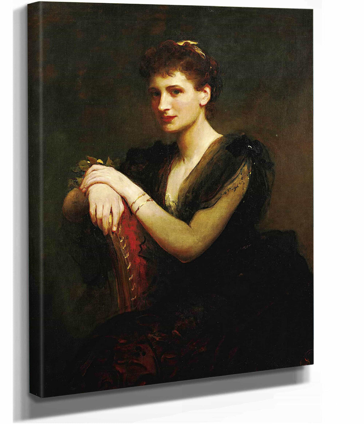 Portrait Of A Seated Lady by James Sant