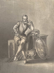 Portrait Of A Silversmith Seated by Ernest Meissonier